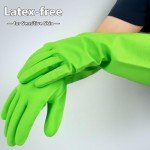 Cleanbear Medium Synthetic Rubber Cleaning Gloves - 3 Pairs
