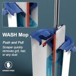 Mop and Bucket Set with Hands-Free Wringer