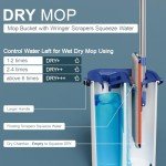 Mop and Bucket Set with Hands-Free Wringer