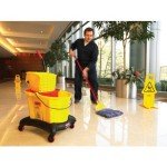 Heavy Duty 60-Inch Wet Mop Handle - Blue