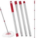 O-Cedar Compatible Spin Mop Replacement Handle 4-Section