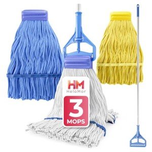 Cotton Loop-End Mop Head with Telescopic Handle