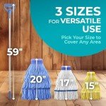 Cotton Loop-End Mop Head with Telescopic Handle