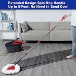 O-Cedar Compatible Spin Mop Replacement Handle 4-Section