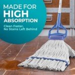 Cotton Loop-End Mop Head with Telescopic Handle