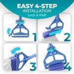 Cotton Loop-End Mop Head with Telescopic Handle