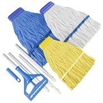 Cotton Loop-End Mop Head with Telescopic Handle