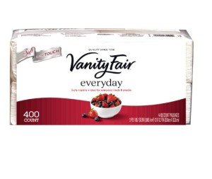 Vanity Fair Everyday Paper Napkins, 400 Count
