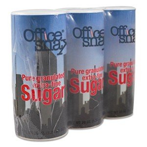 Sugar Canister, 20 oz, 3-Pack - Office Snax