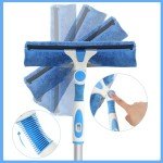 2-in-1 Window Squeegee with Extendable Pole