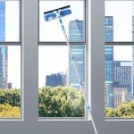 2-in-1 Window Squeegee with Extendable Pole