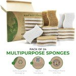 Eco-Friendly Kitchen Sponge - 24 Pack Set