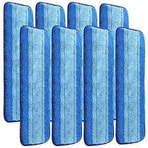 Gazeer 8-Pack Microfiber Cleaning Pads for Mops
