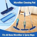 Gazeer 8-Pack Microfiber Cleaning Pads for Mops