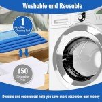 Gazeer 8-Pack Microfiber Cleaning Pads for Mops