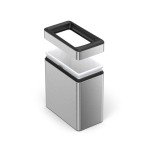 simplehuman 10L Slim Profile Trash Can - Stainless Steel
