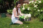 If You Care Reusable Latex Gloves, Large, Green