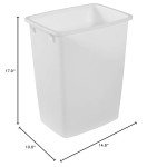 Rubbermaid 9-Gallon White Trash Can for All Spaces