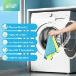 HOMEXCEL 100-Pack Microfiber Cleaning Cloths – Lint Free