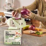 100 Compostable Trash Bags with Handles - 2.6 Gallon