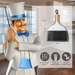 MR.SIGA Mini Dustpan and Brush Set with Bamboo Handle