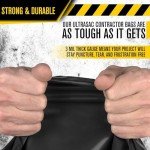 Heavy Duty Contractor Trash Bags, 50 Pack