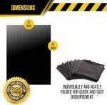 Heavy Duty Contractor Trash Bags, 50 Pack