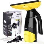 Cordless Window Vacuum Cleaner with Squeegee and Spray