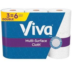 Viva Multi-Surface Paper Towels, 3 Double Rolls