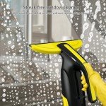 Cordless Window Vacuum Cleaner with Squeegee and Spray