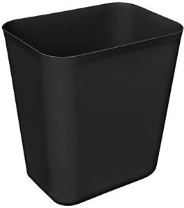 3-Gallon Under Desk Trash Can - Black