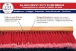 24" Push Broom with 60" Hardwood Handle