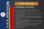 24" Push Broom with 60" Hardwood Handle
