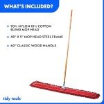 48" Commercial Dust Mop with Wooden Handle