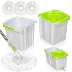 Masthome Compact Spin Mop and Bucket Set