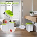 Masthome Compact Spin Mop and Bucket Set