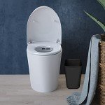 3-Gallon Under Desk Trash Can - Black