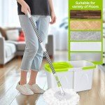Masthome Compact Spin Mop and Bucket Set