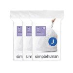 simplehuman Code J Drawstring Trash Bags, 60 Count