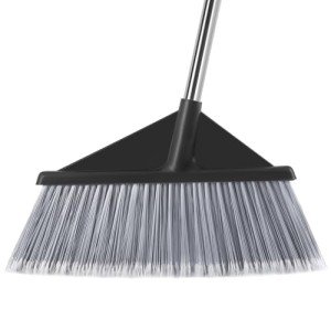 Extra Wide 17.7" Outdoor Broom with Durable Handle