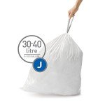 simplehuman Code J Drawstring Trash Bags, 60 Count