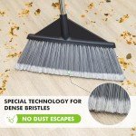 Extra Wide 17.7" Outdoor Broom with Durable Handle