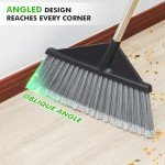 Extra Wide 17.7" Outdoor Broom with Durable Handle