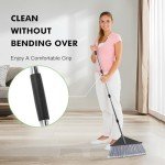 Extra Wide 17.7" Outdoor Broom with Durable Handle