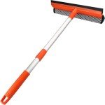 Telescopic Window Squeegee with Retractable Pole