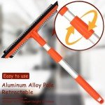 Telescopic Window Squeegee with Retractable Pole
