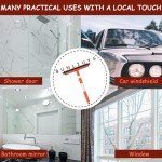 Telescopic Window Squeegee with Retractable Pole