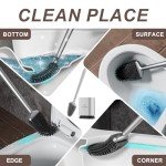 Sellemer Flexible Toilet Brush and Holder Set