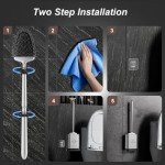 Sellemer Flexible Toilet Brush and Holder Set