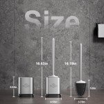 Sellemer Flexible Toilet Brush and Holder Set